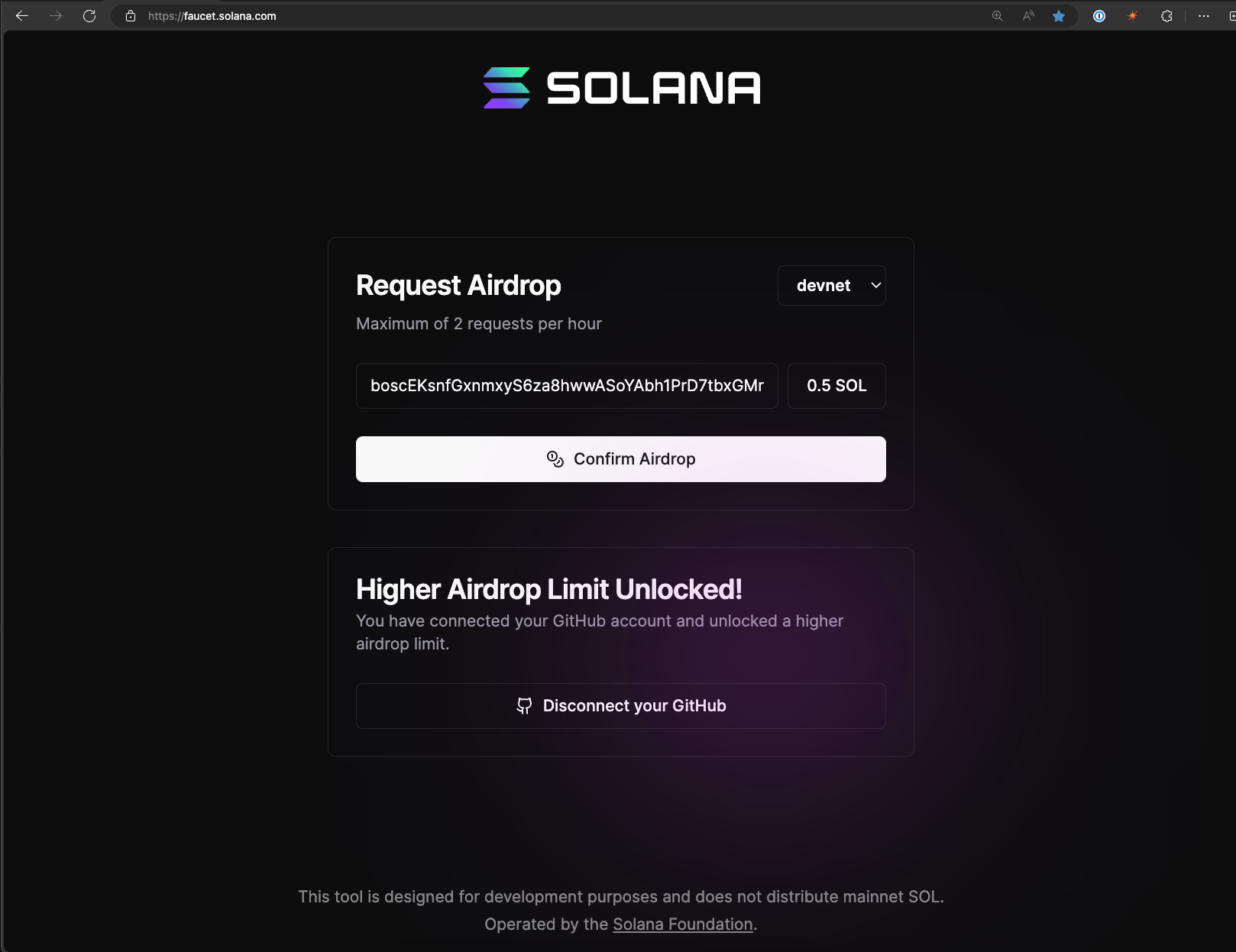 Solana Faucet